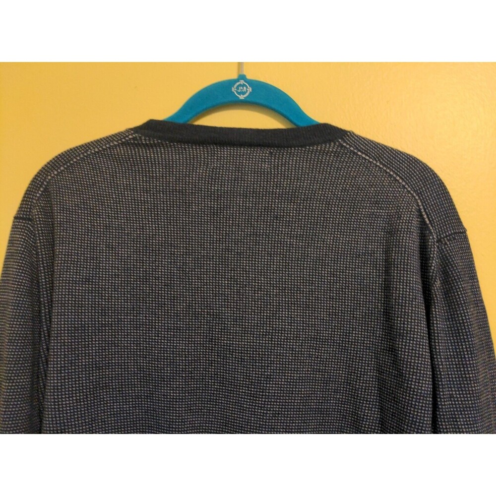 Banana Republic Sweater Blue Cotton Knit Crewneck Long Sleeve  Men's Sz Large L - Picture 7 of 7